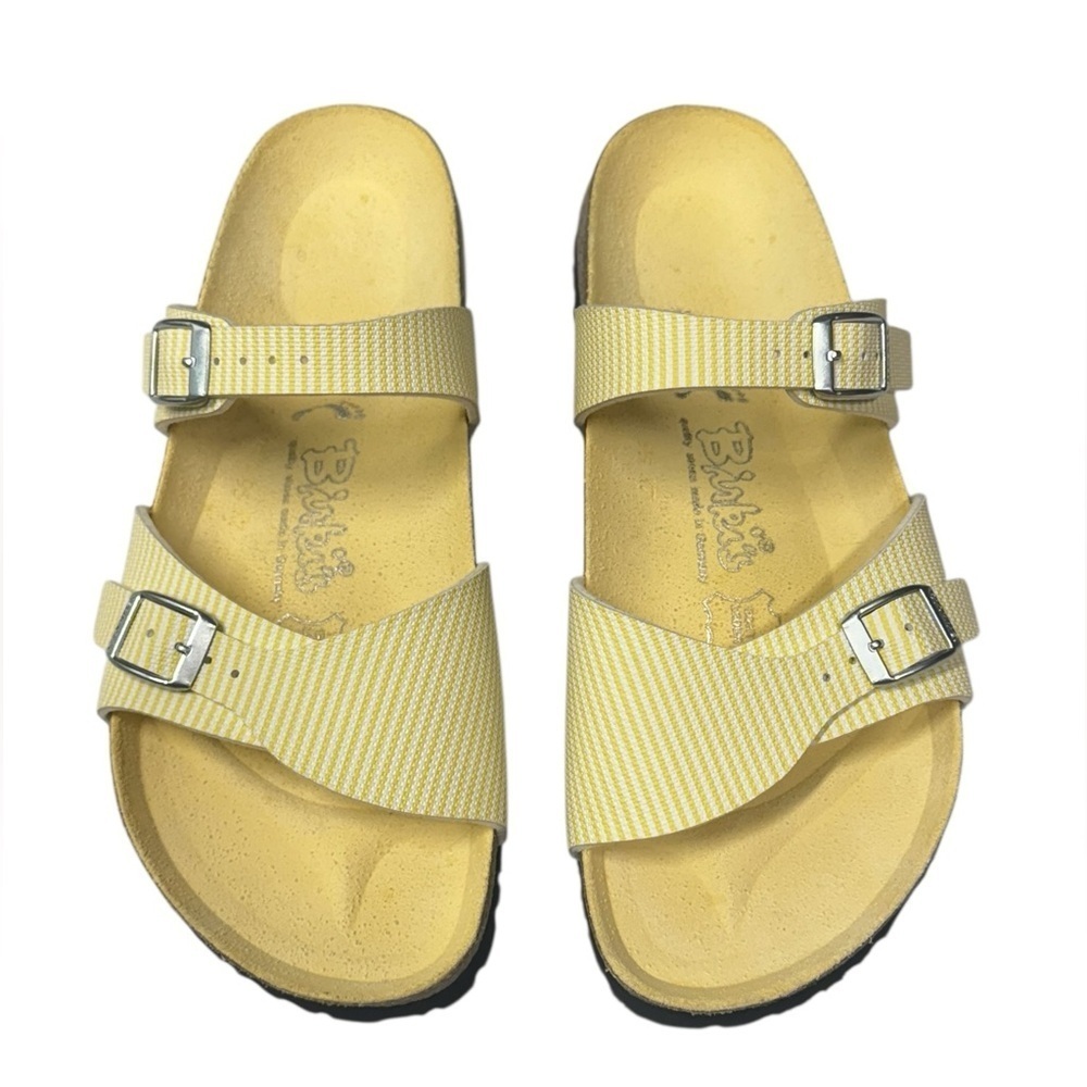 Birkenstock Birki's Aziza Two Strap Sandal
Slides Pinstripe L9 M7
